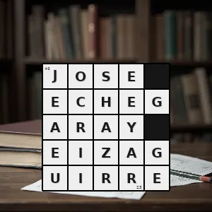 Hasło krzyżówkowe laureat literackiej nagrody nobla w roku 1904 - jose echegaray eizaguirre – rozwiązanie, synonimy, podpowiedzi i definicje krzyżówkowe